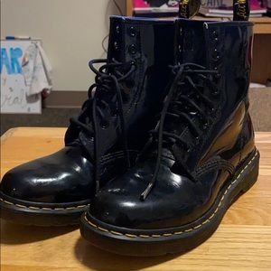 Shiny Black Dr Martens